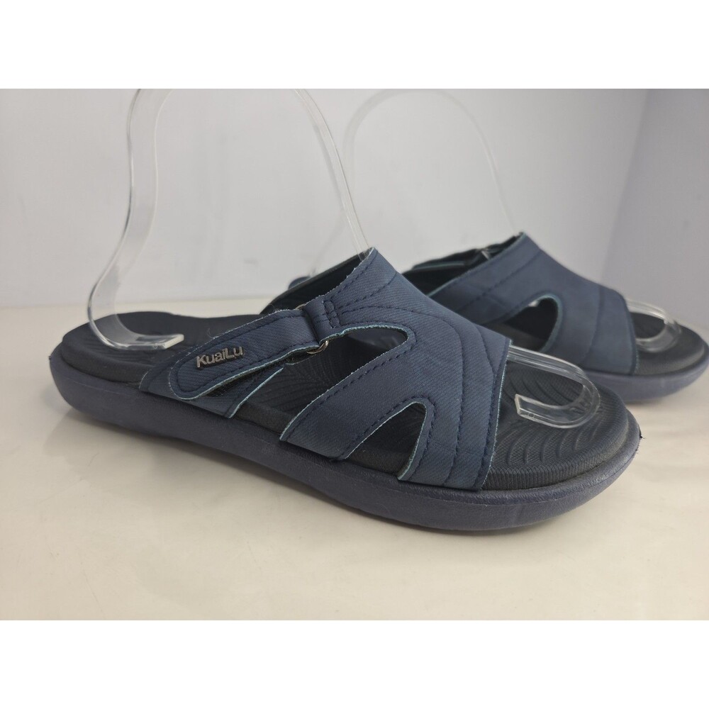 KuaiLu Women Fashion Orthotic Slides Lightweight Adjustable YogaMat Footbed Sz 6